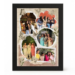 Elora Gifting Personalized Photo Collage Frame (Black)